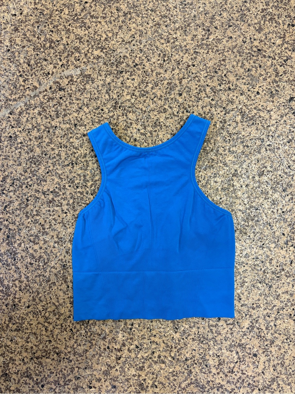 All in Motion Blue Seamless Longline Sports Bra L